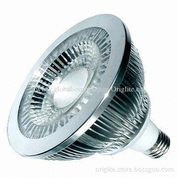 LED Spotlight Bulb, 18W, PAR38, Bridgelux LED Chip, COB LED, 3-year Warranty, E27, High Polish
